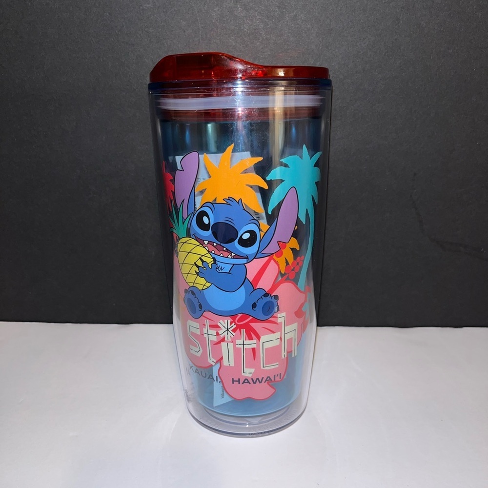 Disney Stitch Pineapple Travel Tumbler - Blue, Red, Yellow, Pink, Teal